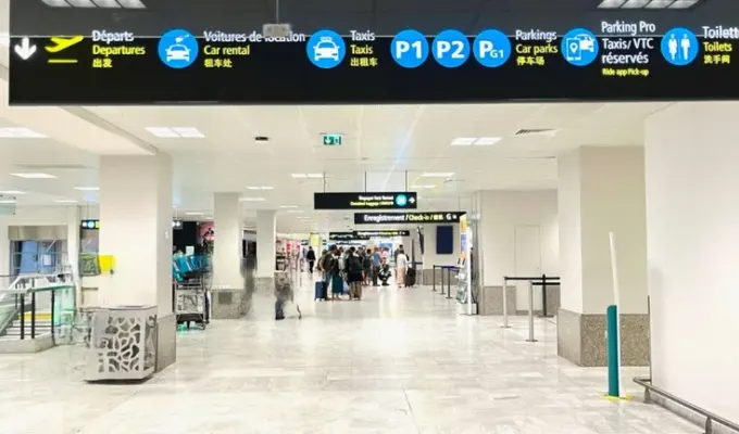 Nice Airport pickup point